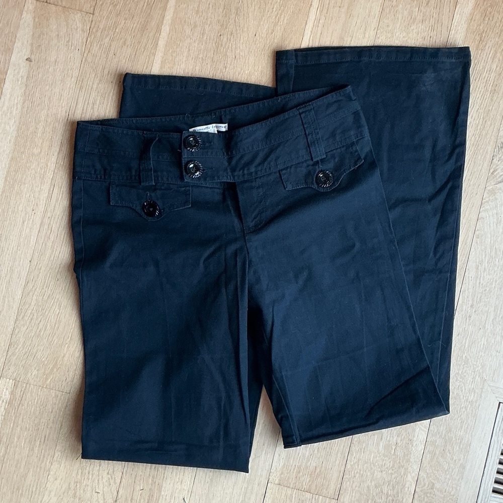 Nanette Lepore Black Sailor Front Pants